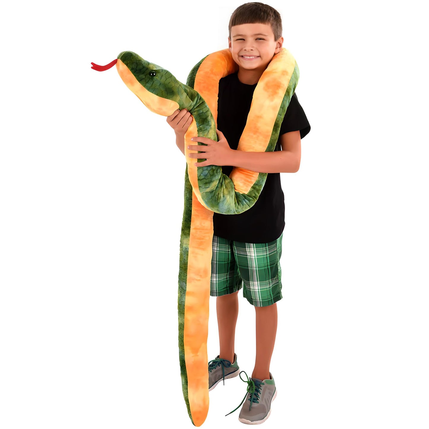 Rhode Island Novelty Giant Anaconda Snake Plush Toy 100 Inch Long