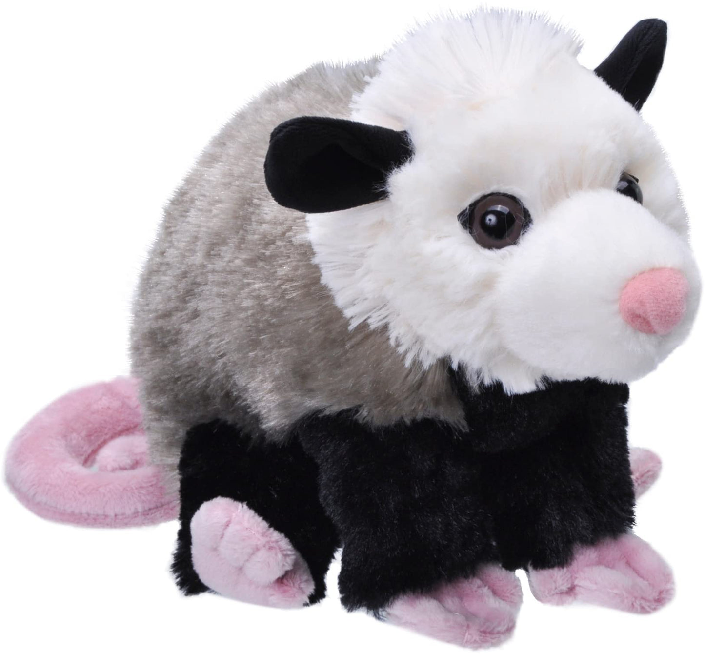 Wild Republic Opossum Cuddlekins Mini Plush Toy, 8 inches, Made from Recycled Bottles, Soft Stuffed Animal for Kids