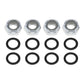 LT Easiyl 8Pcs M8 Skateboard Lock Nuts Set Heavy Duty Skateboard Truck Axle Washers Speed Rings Accessories for Skateboard Silve