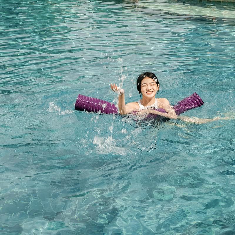 IMMERSA Jumbo Swimming Pool Noodles  enhanced Soft Water-Based Vinyl Coating and UV Resistant Foam Noodles for Swimming and Floating  Lake Floats  Pool Floats for mature-themeds. (Purple)