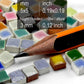 Mini Ceramic Tiles (0.19Inch Or 5Mm) 250 Pieces, Lemon Yellow, Ry01
