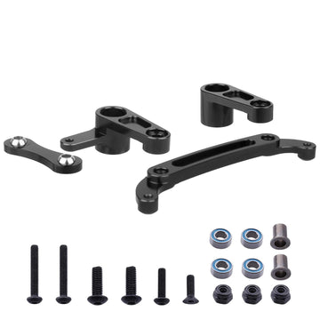 Hobbypark Aluminum Steering Parts Set (Steering Bell Crank, Ackermann Link) for Arrma 1/10 Granite 4X4,Typhon, Big Rock, Senton,