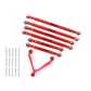RZXYLRC Aluminum Alloy Rod Link Suspension Linkage Kit for 1/24 RC Crawler Car SCX24 Deadbolt AXI90081 AXI00004 Upgrades (Red)