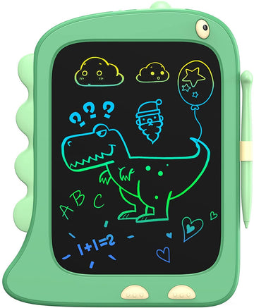 ORSEN LCD Doodle Board Tablet - 8.5 Inch Green Dinosaur Drawing Pad for Kids 2-6 Years - Fun Gifts for Christmas and Birthdays