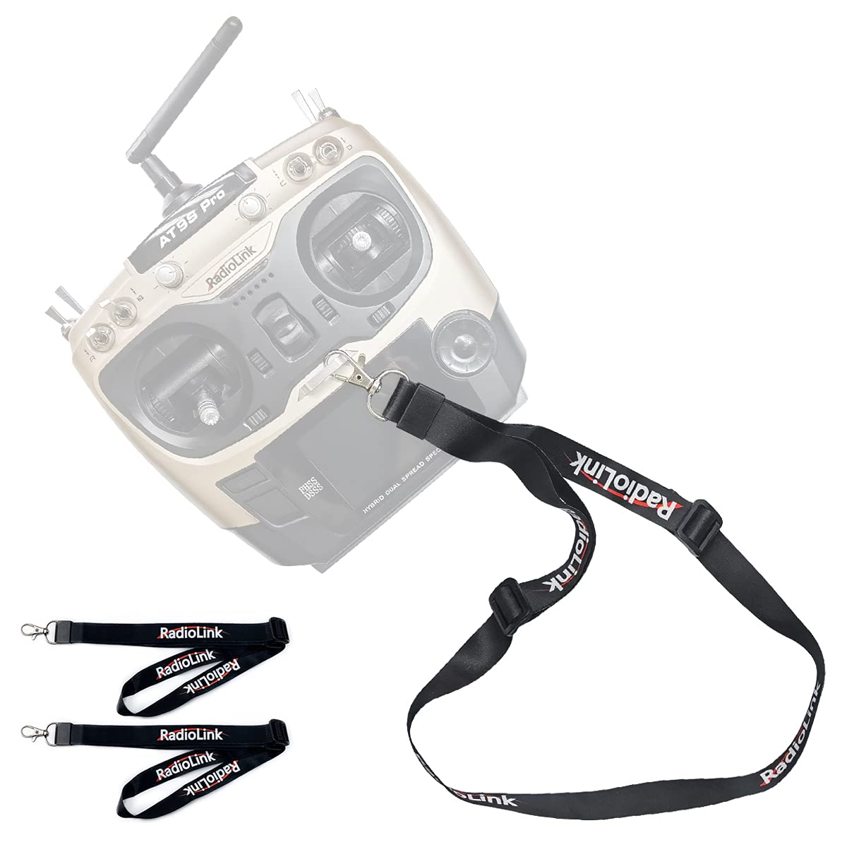 Eighteenup Radiolink 2 Pcs Adjustable Strap Lanyard for Universal RC Transmitter Neck Sling Belt Hook Mount Lanyard for DJI FPV