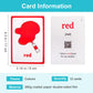 Lilias Colors Flash Cards, Toddler & Preschool Learning Toys, Kindergarten Learning Supplies, 4.3 X 3.14 Inch, 12 Cards In Set