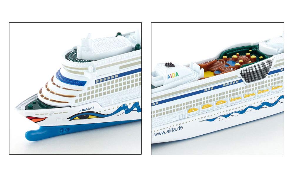 Siku 1720 AIDALuna Cruise Ship Model 1:1400 Metal/Plastic White AIDA Design
