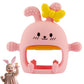 Chuya Baby Teething Toy for 0-3 3-6 6-12 12-24 Months Bunny Mitten Toys Anti-Drop Chewable Hand Teether for Infant,Food Grade Si