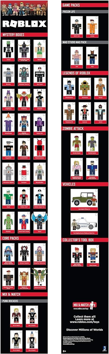 Roblox Action Collection - Punk Rockers Four Figure Pack [Includes Exclusive Virtual Item]