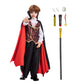 Fooecor Vampire Costume For Boys Scary Halloween Party, Vampire Teeth Cosmetic Kit Included