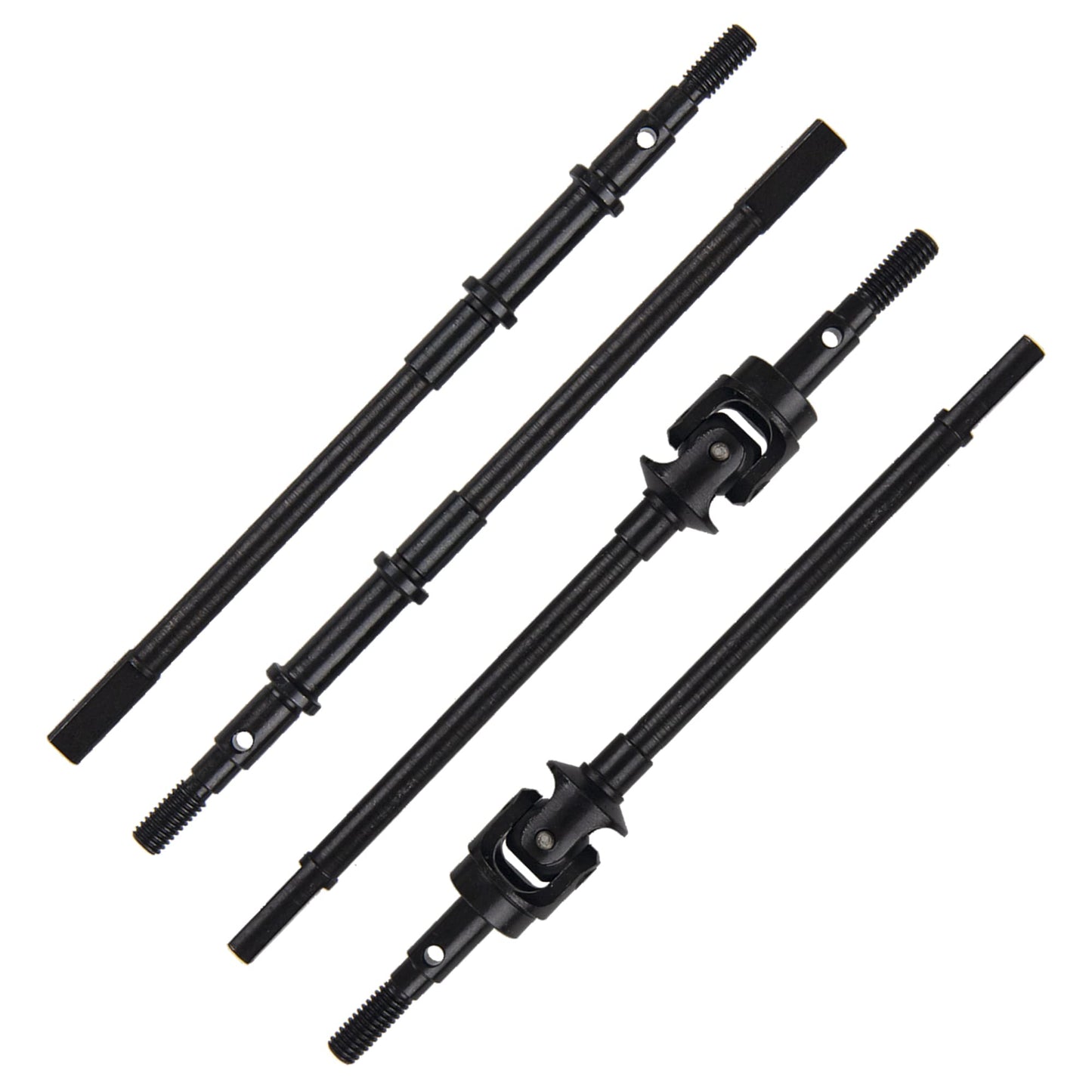 Vgoohobby RC Front & Rear Steel Drive Shaft CVD Axle Compatible with Axial SCX10 II 90046 90047 1/10 RC Car