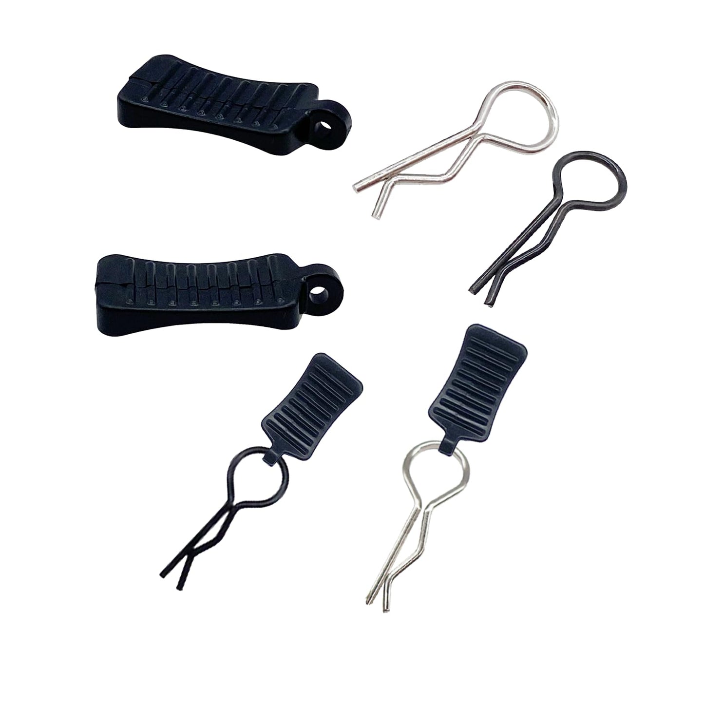 50pcs RC Body Clips with Pull Tabs Car Clips RC Clips for All 1/8 1/10 1/12 Scale Traxxas Redcat Axial Arrma HSP Redcat HPI Himo