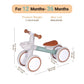 KidRoller Kids Balance Bikes for 1 Year Old Boys and Girls, 12-36 Months Toddler Ride-on with Adjustable Seat and a Front Baske