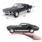 Koenig-Tom Maisto 1967 Ford Mustang GTA FastBack Diecast Model Toy Car, Large, Black, Rubber