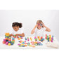 Tickit Rainbow Wooden Super Set - Set Of 84 - 12 Different Shapes In 7 Colors - Loose Parts Play Set For Babies And Toddlers 10M