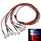 Hobbypower 8 LEDs LED Light Set Headlight Taillight for 1/10 RC Car Truck Crawler HSP Tamiya