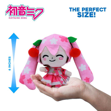Just Toys Llc Hatsune Miku 6'' Plush (Pink Sakura Outfit)