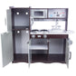 WoodenEdu Kitchen Playset for Kids Ages 3-8, Wooden Pretend Play Kitchen with Cooking Accessories, Dimensions: 38    H x 31    W
