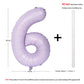 40 In Matte Purple Number Balloons Helium Foil Mylar Balloon Birthday Party Banquet Decoration Digital 6