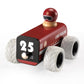 Btb Wooden Pull Back Car,Toy Fire Engine Fire Truck,Montessori Wooden Toy,Pullback Pull-Back Car,Wooden Vintage Retro Classic To
