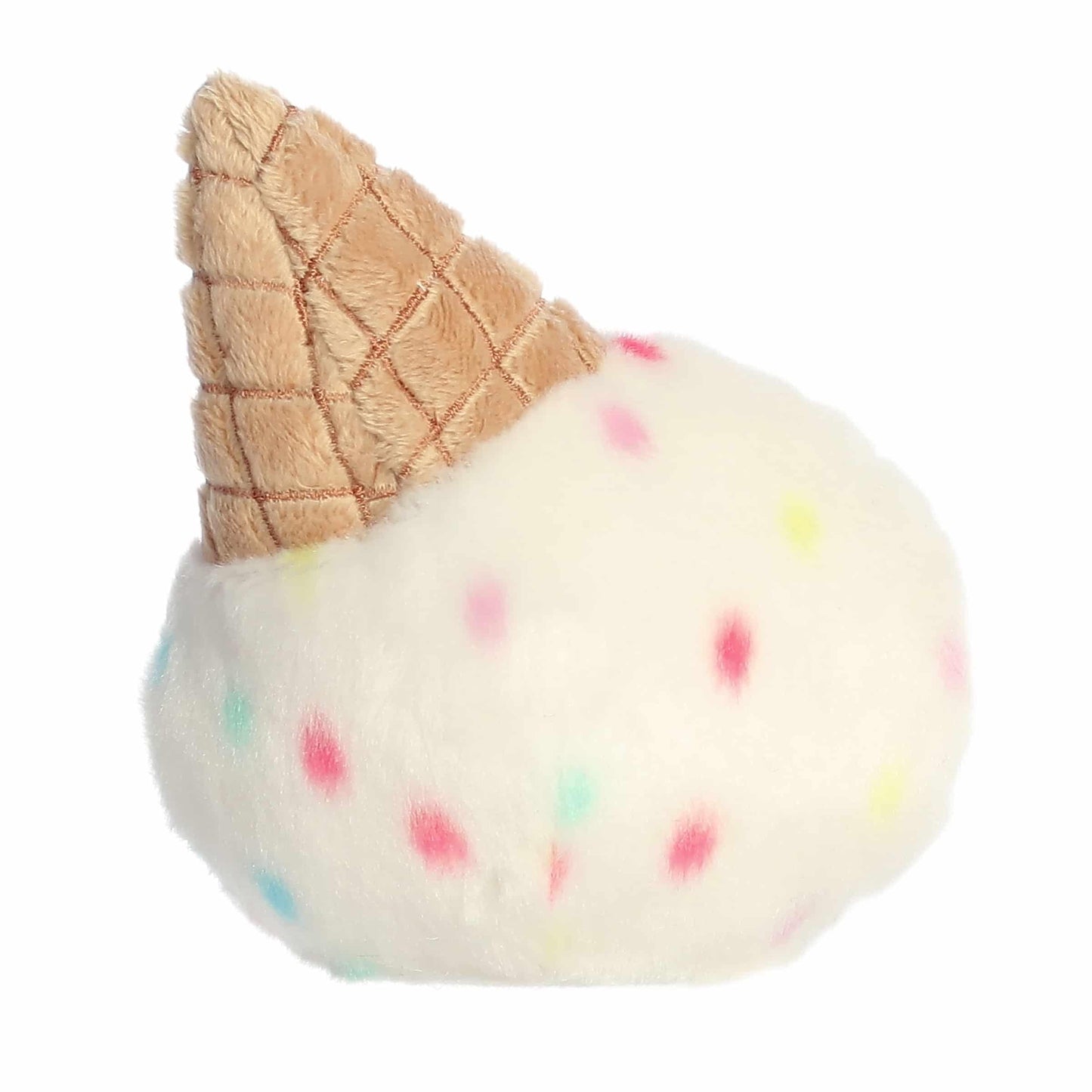 Aurora® Palm Pals™ Sprinkle Ice Cream™ Plush - 5" White Stuffed Animal for Kids & Collectors, Perfect Birthday Gift