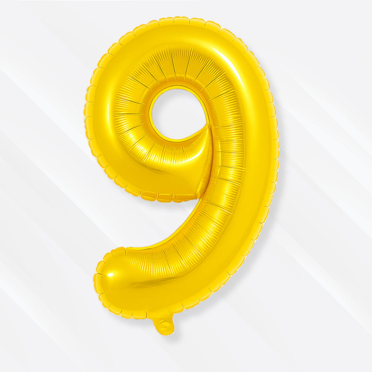 Flyloons 9 number Foil Balloon Gold 16 inch Size For Kids Boys Girls Birthday Decoration Items 9th Year Number Balloons 0 to 9 S