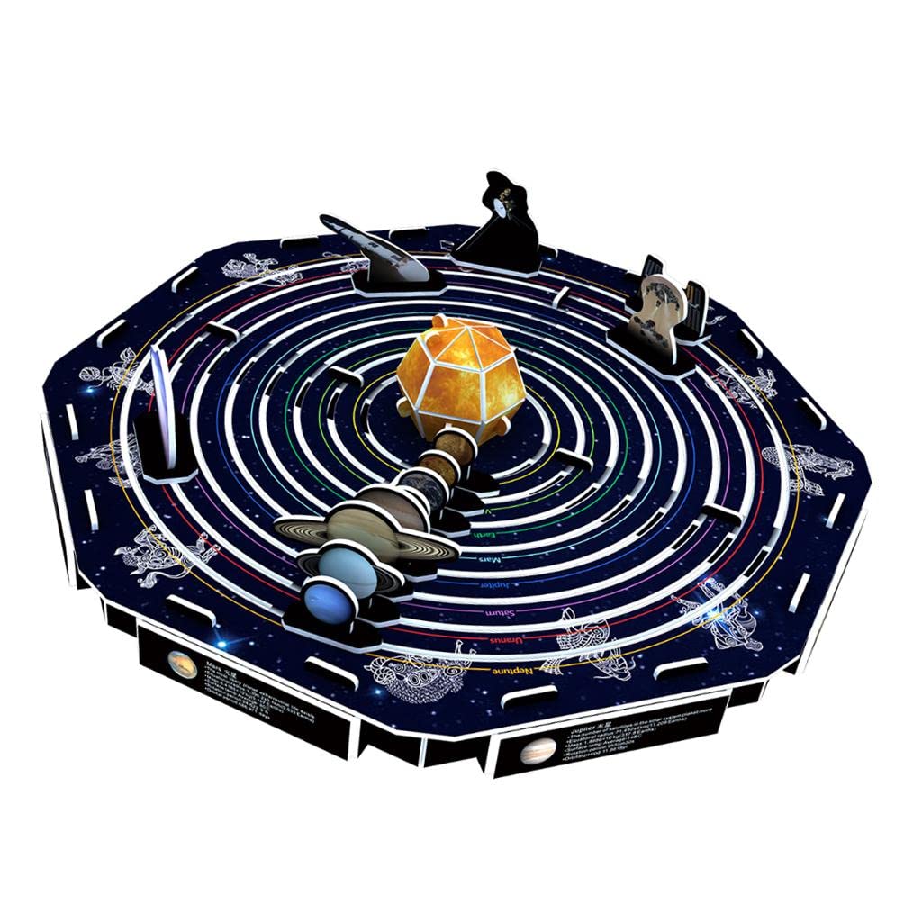 DIY 3D Puzzle Paper Model Assembled Brain Teaser Jigsaw Toys Solar System| Contemporary Puzzles |Toys & Hobbies
