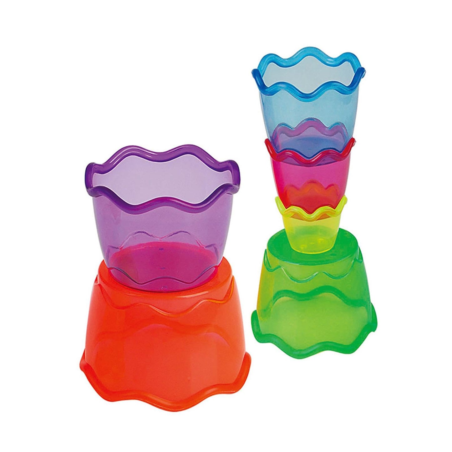 Merishopp6X Stacking Cups Preschool Early Learning Nesting Cups For Beach Indoor Pool|Baby|Toys For Baby|Other Toys For Baby