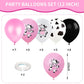 Cow Balloons, 12 Inch Pink White Black Cow Print Balloon Colorful Funny Animal Cartoon Pattern Balloons For Girls Cow Theme Part