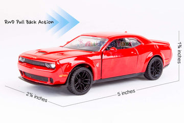 American Legends 2018 Dodge Challenger Hellcat Widebody Model 3318DD Metal Red