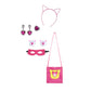 Yodison Superhero Dress Flutter Sleeve Casual Kitties Dresses For Halloween Birthday Party Cosplay With Accessories For Hero Fan