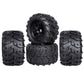 HobbyPark PreGlued 3.2 17mm Hex RC Monster Truck Wheels and Tires Set for 1/8 Scale Arrma Kraton 6s Notorious Traxxas Maxx Tmaxx