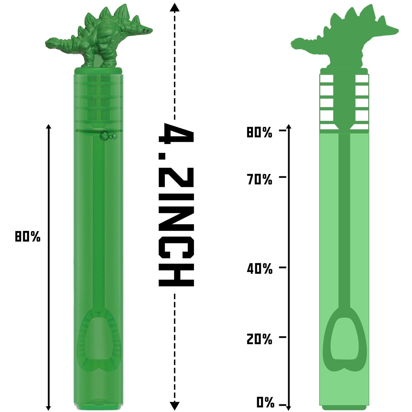 Dinosaur Bubbles Wands Bulk For Kids, Dino Birthday Decoration, 32 Pack Mini Bubble Party Favors For Jurassic, Pinata Stuffer, G