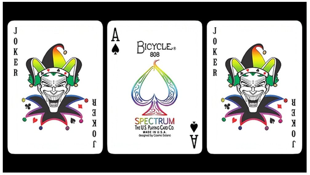 Bicycle Spectrum Playing Cards - 1 PACK, Multicolor, Cardstock, Model Bicycle