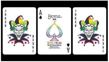 Bicycle Spectrum Playing Cards - 1 PACK, Multicolor, Cardstock, Model Bicycle