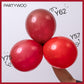 PartyWoo Ruby Red Balloons - 100 pcs in 5"-36" Sizes, Rubber Material, Ideal for Birthday & Wedding Decorations