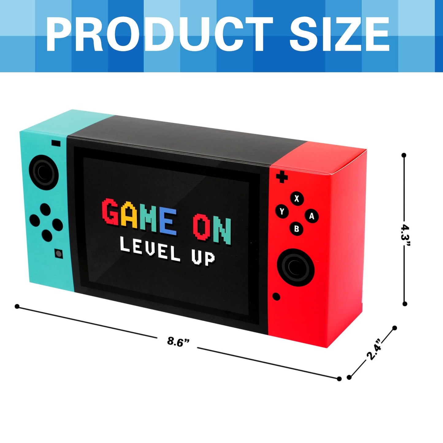 Video Game Party Favor Boxes - 12 Pcs Game On Theme Gifts Boxes For Boys Kids Video Game Birthday Party Supplies Goodie Candy Ba