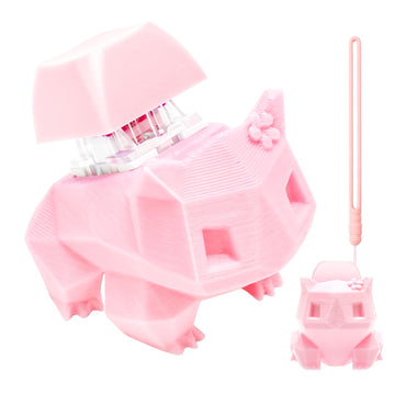 3D Printed Frog Keyboard Fidget Toy For Adults Keyboard Clicker Keychain Fidget Stress Relief Sensory Toy (Pinkfrog)