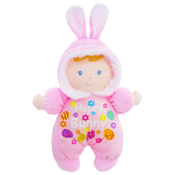 June Garden 9'' My First Doll Olivia - Soft Plush Bunny Baby Doll - Easter Gift For Infants And Toddlers