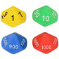 Learning Advantage 7429 Place Value Dice (Pack of 12)