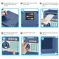 Setibre Piggy Bank, Electronic Atm Password Cash Coin Can Auto Scroll Paper Money Saving Box Toy Gift For Kids (Navy Blue)