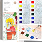 VNSUBM Magic Coloring Water Book Doodle with Magic Pen Painting Board for Children Education Drawing Pad (Random Design) (Pack o