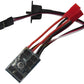 powerday RC 10A ESC Brushed Speed Controller for 1/16 18 24 Car Boat Tank w/o Brake,Fit 130/180/260/280/380 Brushed Motor(Withou
