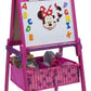 Delta Children Wooden Double-Sided Kids Easel with Storage -Ideal for Arts & Crafts, Homeschooling and More, Disney Minnie Mouse