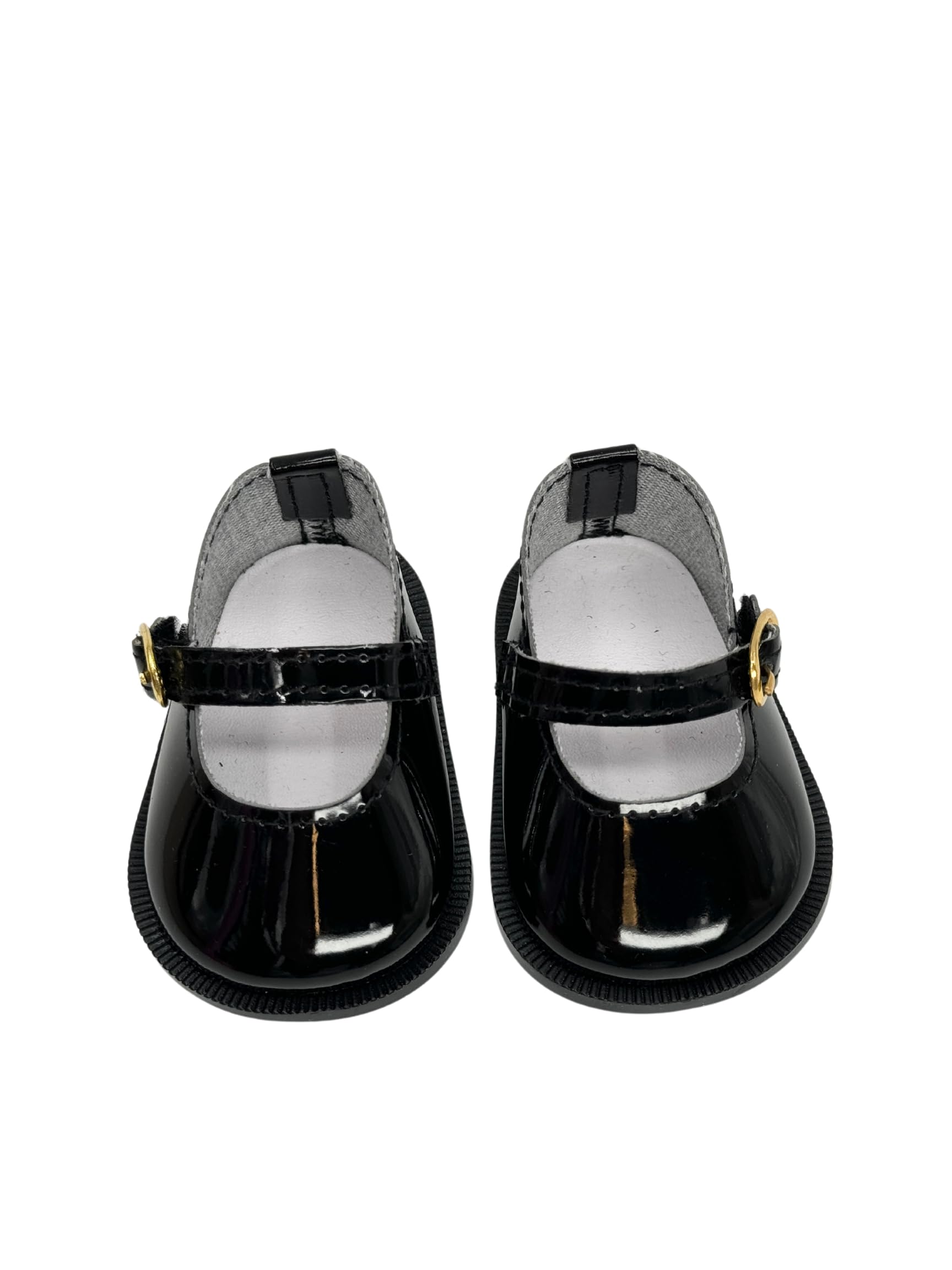 18'' American Doll Shoes- Mary Jane Matte Black, Red, White, Pink, Shiny Black Shoe (18'' Doll, Shiny Black-NEW)