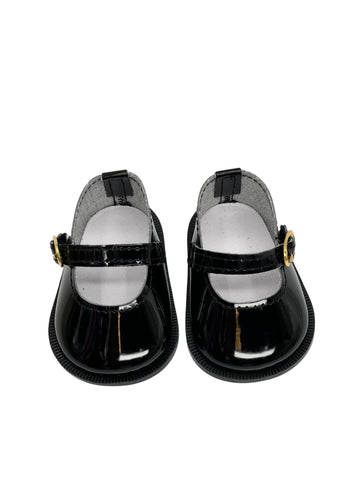 18'' American Doll Shoes- Mary Jane Matte Black, Red, White, Pink, Shiny Black Shoe (18'' Doll, Shiny Black-NEW)