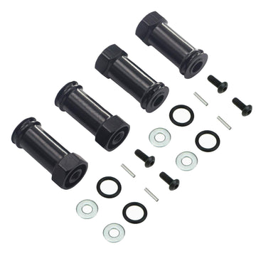 Vgoohobby Aluminum 12mm Wheel Hex Hub Adapters 25mm/30mm Extension Longer Combiner Compatible with Traxxas Slash 4x4 HQ 727 1/10
