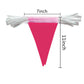 Consummate 100 Feet Rose Pink Pennant Banners Flags String Hanging Triangle Bunting Flags For Grand Opening,Kids Birthday,Party