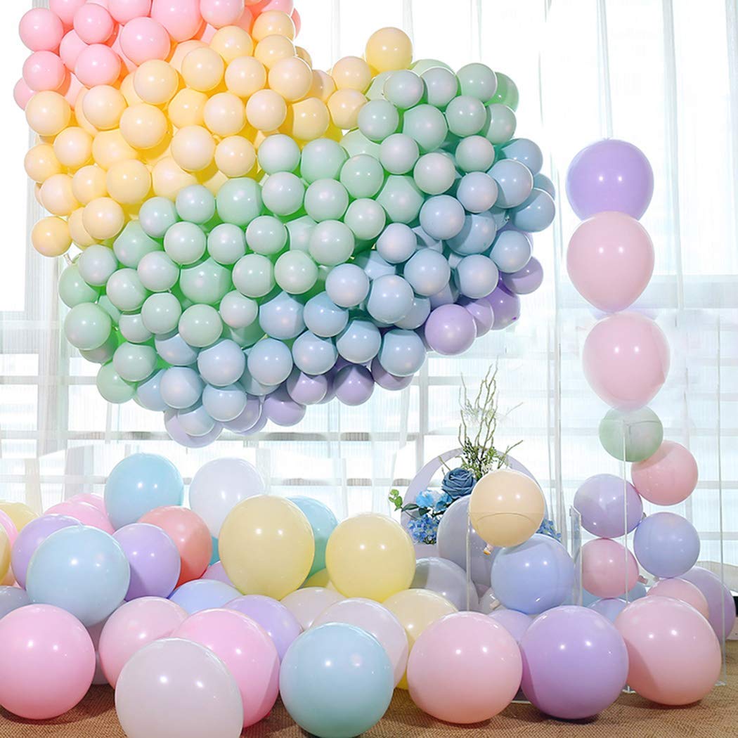 HK balloons Rubber Pack Of 50 Pastel Colour Balloons For Birthday Decoration Baby Shower Anniversary Wedding Decorations Balloon