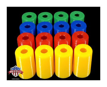 Trouble Board Game Replacement Pieces Parts Movers Pawns Pegs -16 Red Green Blue Yellow